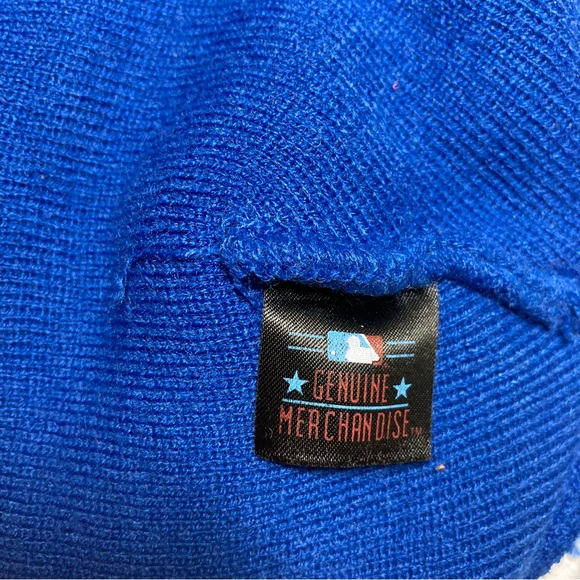 Chicago Cubs New Era MLB Beanie Knit Hat Cap Unisex One Size Cubbies Blue Red - Picture 9 of 14